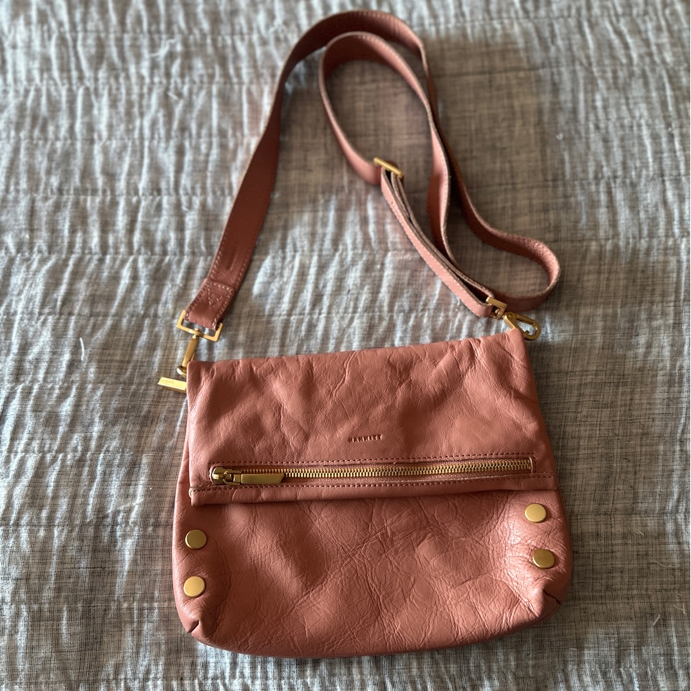 Hammitt VIP MED - Zippered Leather Crossbody Clutch